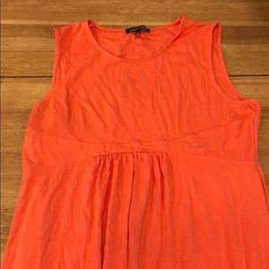 Peachy orange maternity dress